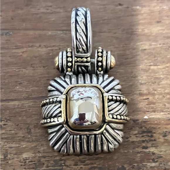 Brighton Elegant Silver and Gold Tone Pendant - Picture 1 of 7